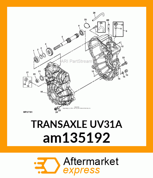 TRANSAXLE UV31A am135192