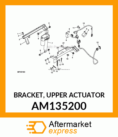 BRACKET, UPPER ACTUATOR AM135200