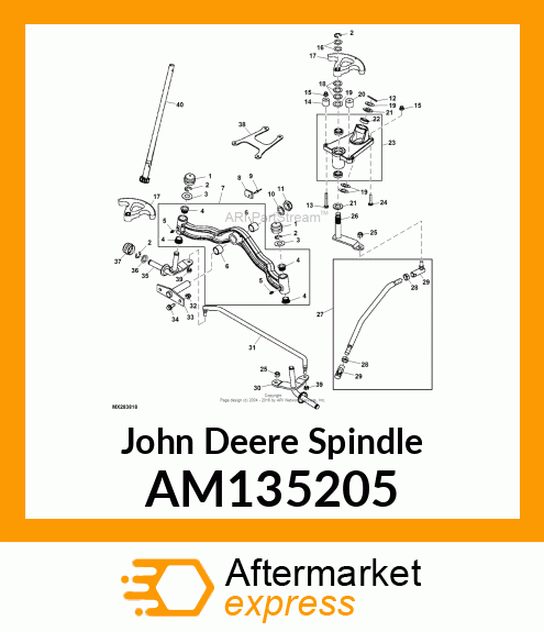 SPINDLE, SPINDLE, WLD RH LX/GT AM1 AM135205