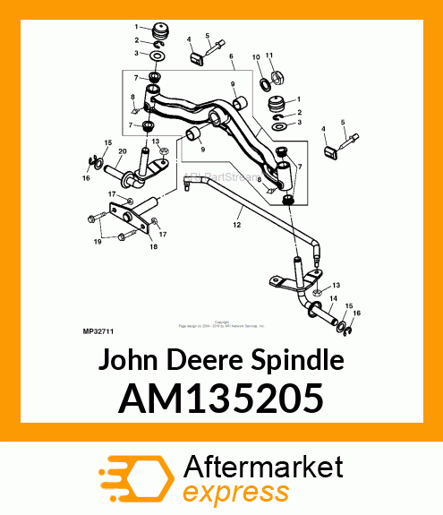 SPINDLE, SPINDLE, WLD RH LX/GT AM1 AM135205