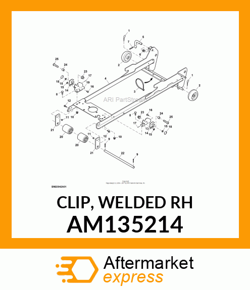 CLIP, WELDED RH AM135214