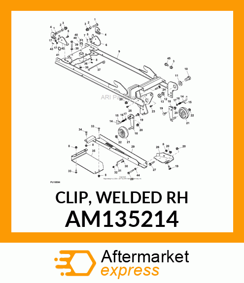 CLIP, WELDED RH AM135214