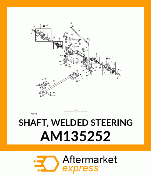 SHAFT, WELDED STEERING AM135252