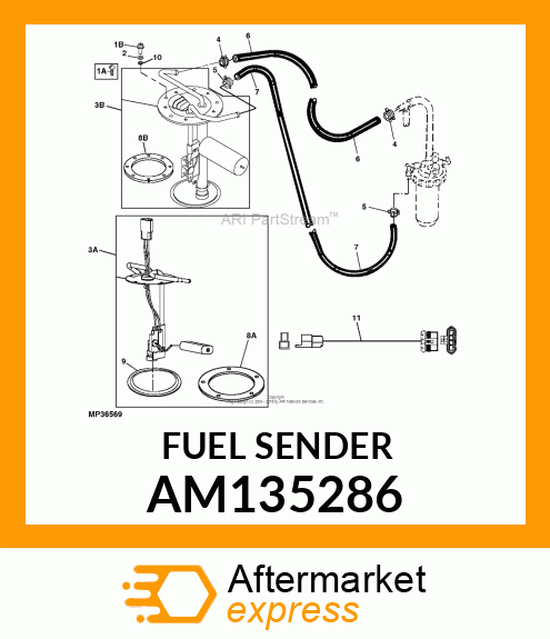 SENDER, FUEL ASSY (DIESEL) AM135286