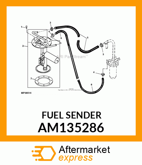 SENDER, FUEL ASSY (DIESEL) AM135286