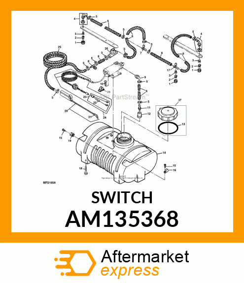 HARNESS, WIRING W/ SWITCH AM135368