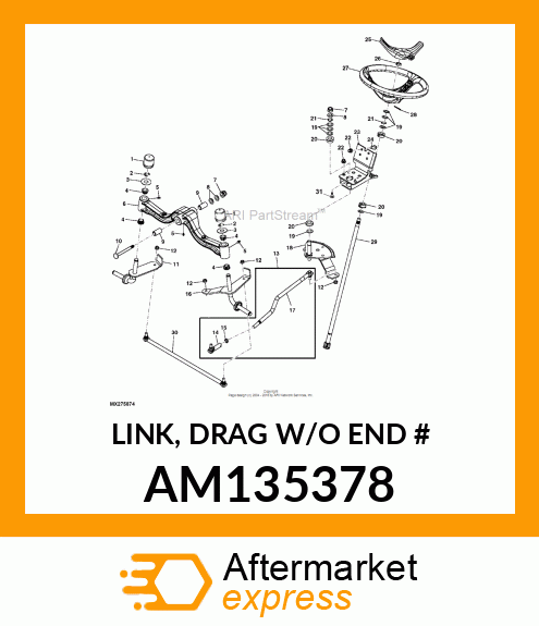 LINK, DRAG W/O END # AM135378
