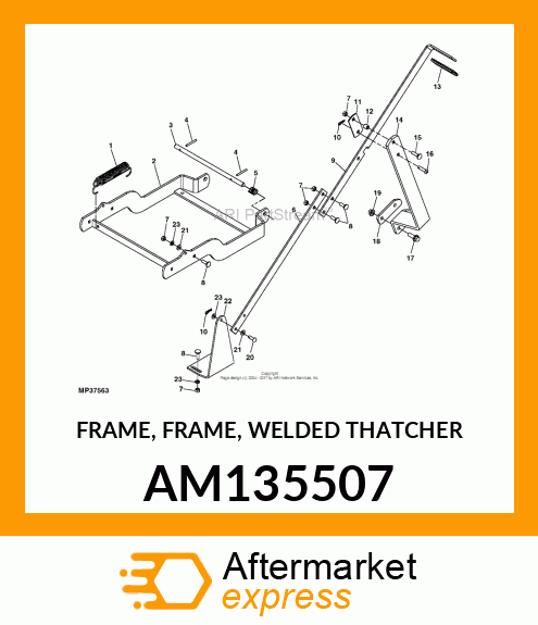 FRAME, FRAME, WELDED THATCHER AM135507