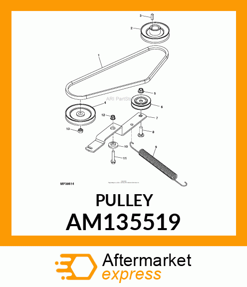 SHEAVE ASSEMBLY, TRACTION DRIVE AM135519