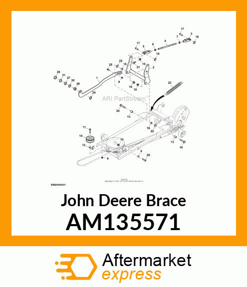 WELDMENT, PIVOT BRACE AM135571