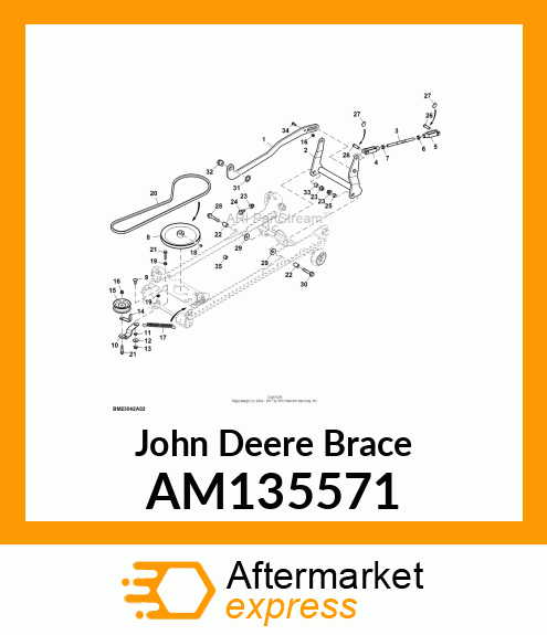 WELDMENT, PIVOT BRACE AM135571