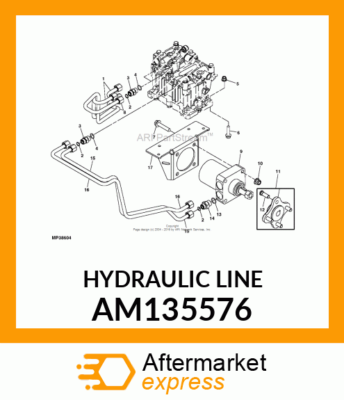 HYDRAULIC LINE AM135576