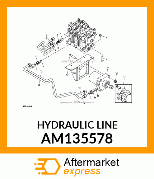 HYDRAULIC LINE AM135578