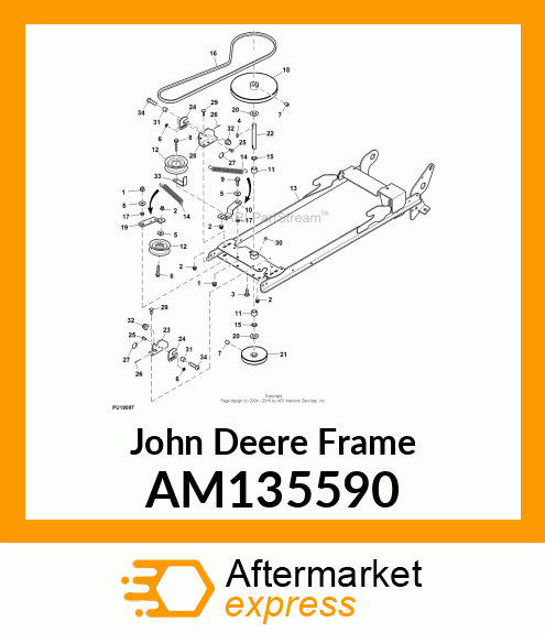 FRAME, WELDED (30 CP T) AM135590