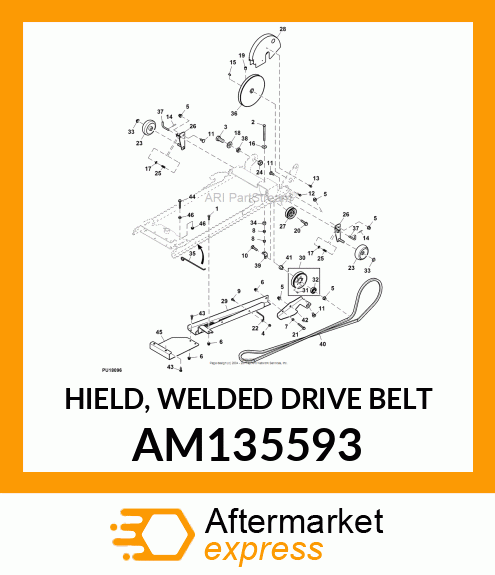 HIELD, WELDED DRIVE BELT AM135593