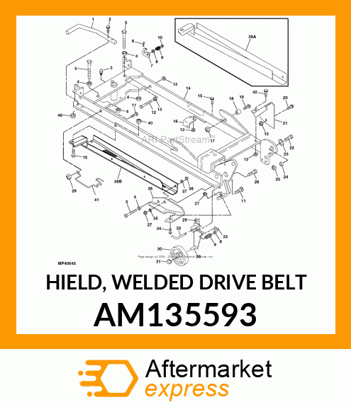 HIELD, WELDED DRIVE BELT AM135593