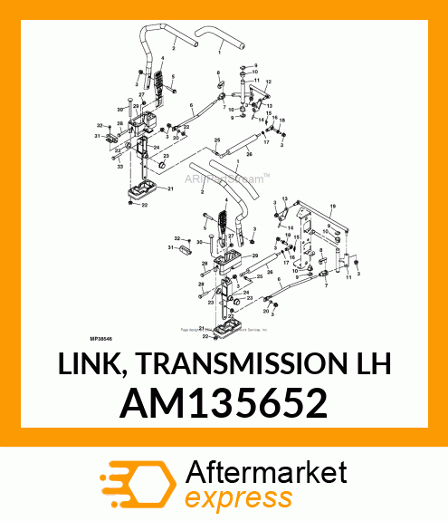 LINK, TRANSMISSION LH AM135652