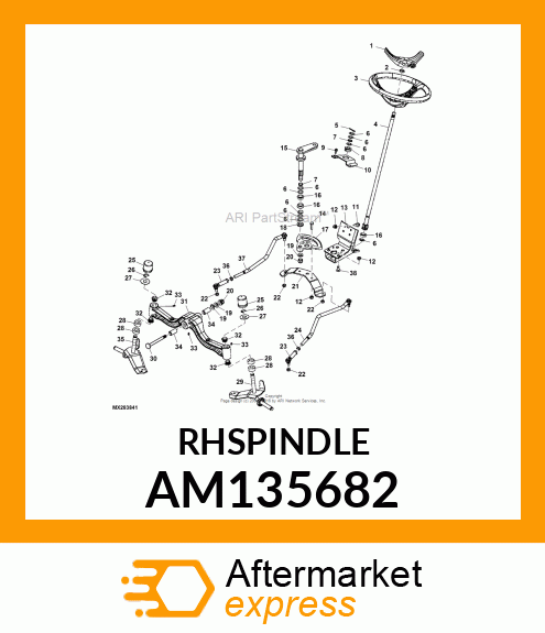 SPINDLE, SPINDLE, RH PAINTED AM135682