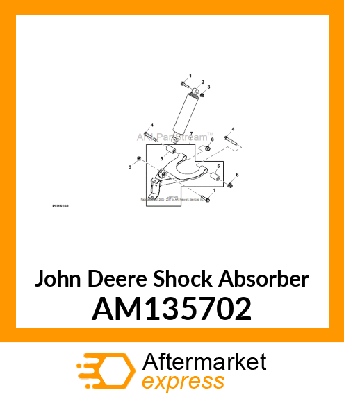 ABSORBER, SHOCK, FRONT DUAL RATE AM135702