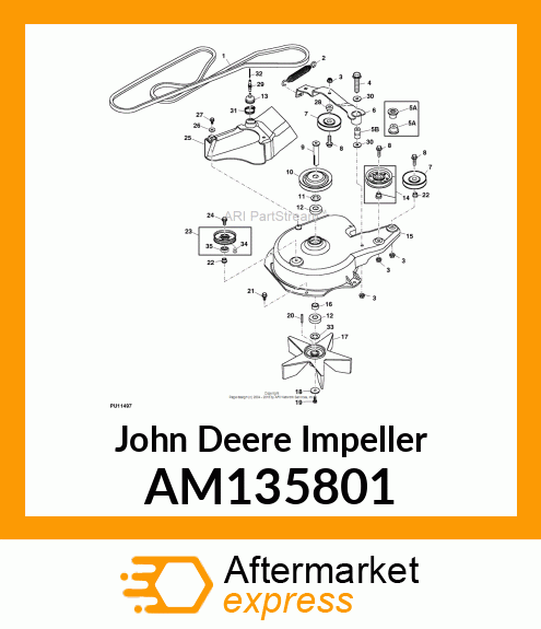 IMPELLER ASSY, POWER FLOW, X300R AM135801