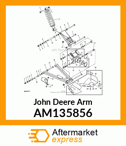 ARM, ASSEMBLY, LEFT UPPER A AM135856