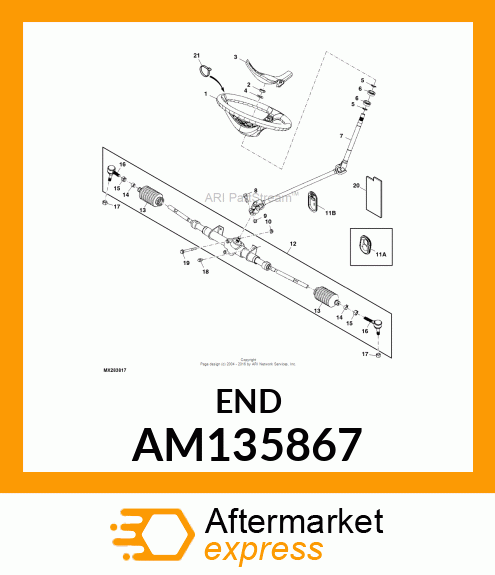 BALL JOINT, OUTER AM135867