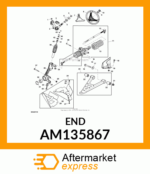 BALL JOINT, OUTER AM135867