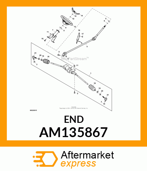 BALL JOINT, OUTER AM135867