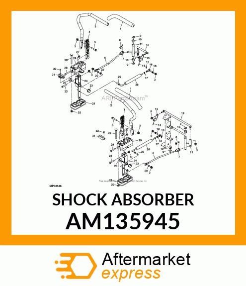 ABSORBER, SHOCK W/SPRING HYDR. AM135945