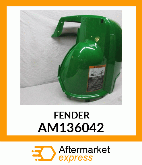 Fender - FENDER, FRONT RIGHT W/LABEL (GREEN) AM136042