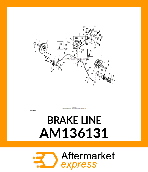 BRAKE LINE AM136131