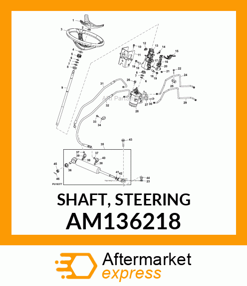 SHAFT, STEERING AM136218
