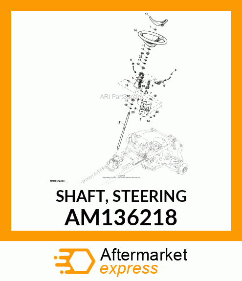 SHAFT, STEERING AM136218