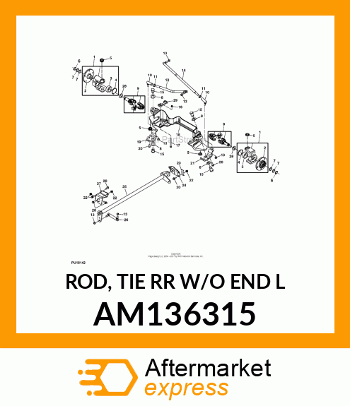 ROD, TIE RR W/O END L AM136315