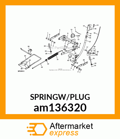 EXTENSION SPRING, SPRING, LIFT ASSI am136320