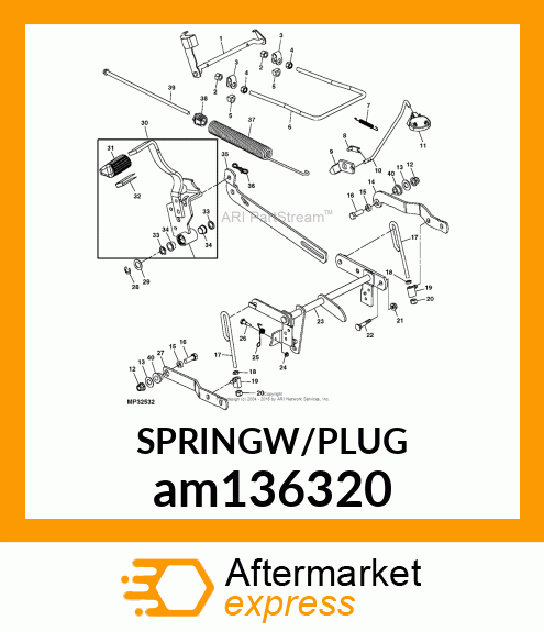 EXTENSION SPRING, SPRING, LIFT ASSI am136320