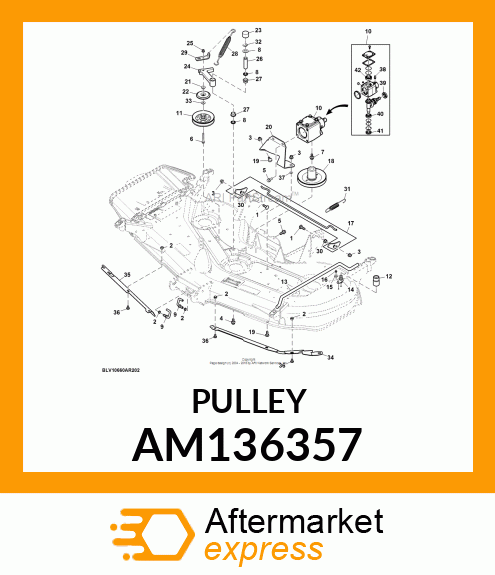 SHEAVE ASSEMBLY, SHEAVE, V IDLER AM136357