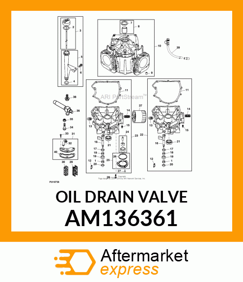 OIL DRAIN VALVE AM136361