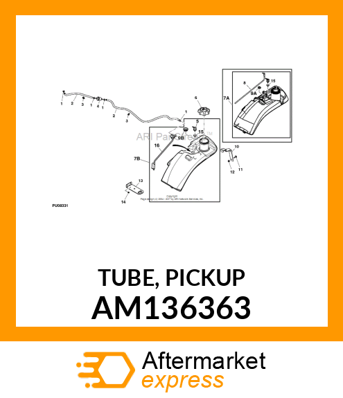 TUBE, PICKUP AM136363