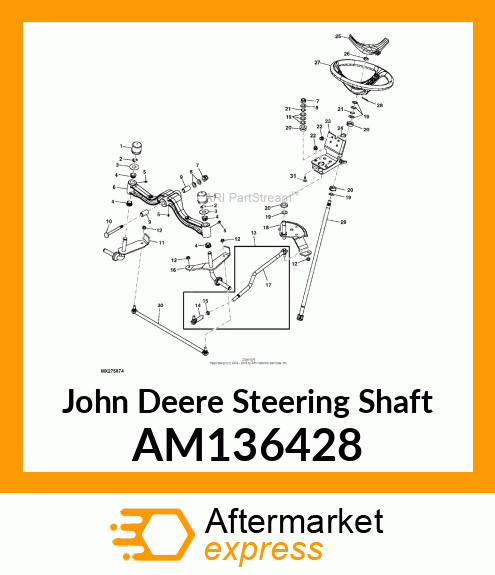 STEERING SHAFT, WELDED AM136428