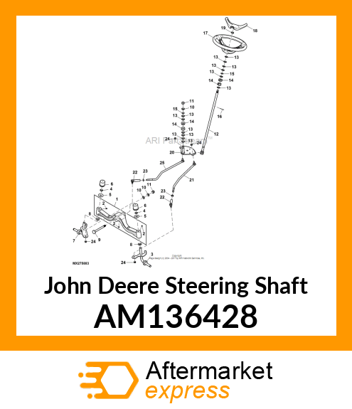 STEERING SHAFT, WELDED AM136428