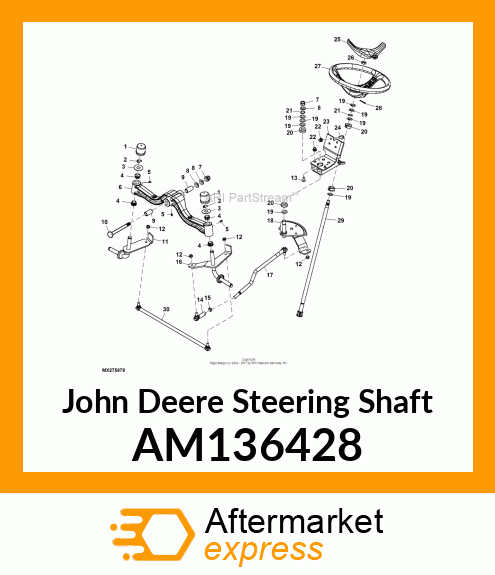 STEERING SHAFT, WELDED AM136428