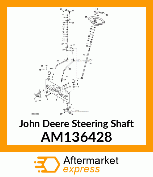 STEERING SHAFT, WELDED AM136428