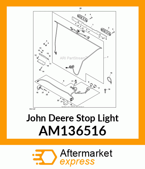 LIGHT, TAIL LIGHT AM136516