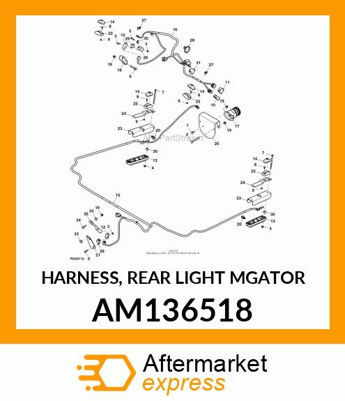 HARNESS, REAR LIGHT AM136518