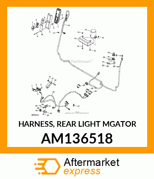 HARNESS, REAR LIGHT AM136518