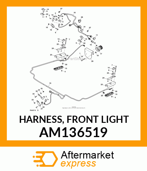 HARNESS, FRONT LIGHT AM136519