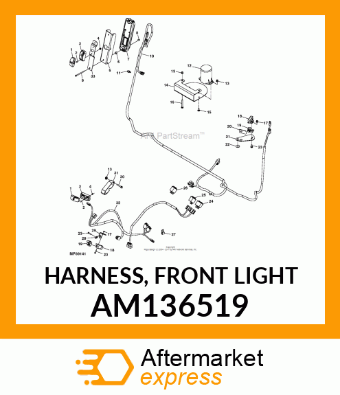 HARNESS, FRONT LIGHT AM136519