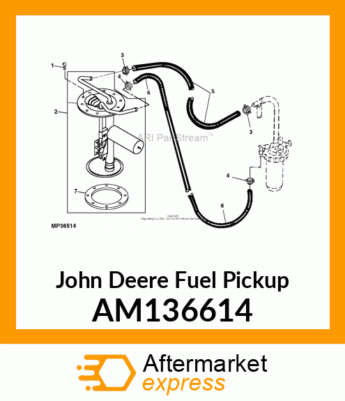 HANGER ASSEMBLY, DIESEL AM136614