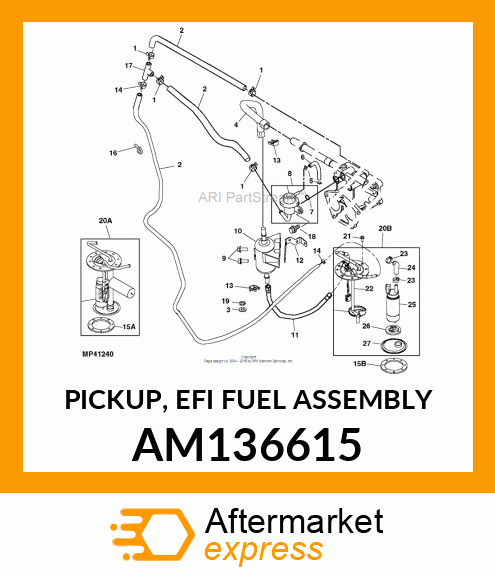 PICKUP, EFI FUEL ASSEMBLY AM136615